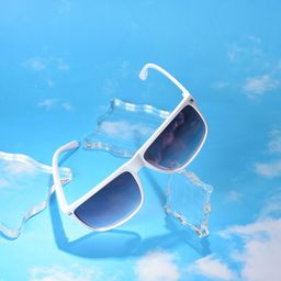 HAUTE SAUCE by Campus Sutra Unisex Purple Lens & White Wayfarer Sunglasses with UV Protected Lens-19