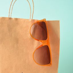 HAUTE SAUCE by Campus Sutra Women Orange Lens & Orange Wayfarer Sunglasses with Polarised and UV Protected-image-96