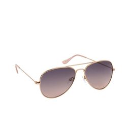 Scavin Unisex Pink Lens & Gold-Toned Aviator UV Protected Lens Sunglasses-2