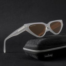 Eyewearlabs Women Lens & Cateye Sunglasses With Polarised Lens CBlairFWHSC1EL1180-79