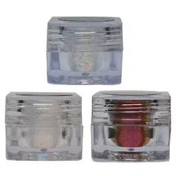 Veoni BELLE Set of 3 Multichrome Glitter Eyeshadow 5g Each - Rose Gold-Wine-Sunlight-18