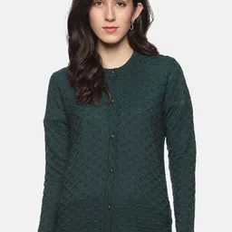 CLAPTON Cable Knit Woollen Cardigan-image-87