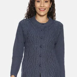 CLAPTON Cable Knit Woollen Cardigan-image-36