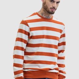 Snitch Men Striped Long Sleeves Pullover-image-42