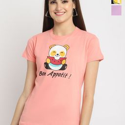 Fabflee Pack Of 3 Printed Cotton T-Shirts-picture-19