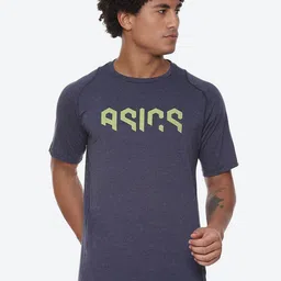 ASICS Hex Graphic Printed SS Round Neck Raglan Sleeves Sports T-Shirts-image-10