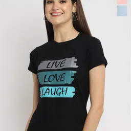 Fabflee Pack Of 3 Printed Cotton T-shirts-picture-9