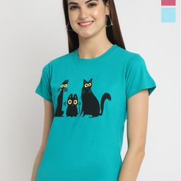 Fabflee Pack Of 3 Printed Cotton T-shirts-picture-40