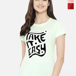 Fabflee Pack of 3 Printed Cotton T-shirts-picture-2
