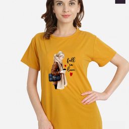 CHOZI Pack Of 2 Typography Printed Cotton T-shirts-image-103