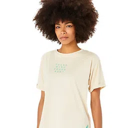 ASICS Typography Round Neck Short Sleeves Cotton Sports T- shirts-picture-51
