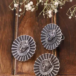 VENI 92.5 Silver-Plated Oxidised Jewellery Set-picture-10