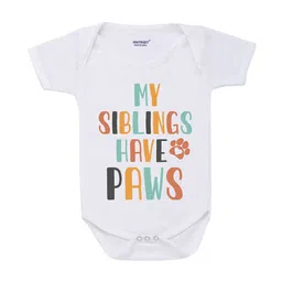 KNITROOT Infant White & Multi Printed Cotton Bodysuit-16
