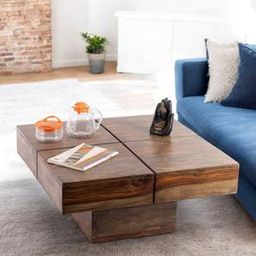 ikiriya Montreal Square Solid Wood Coffee Table in Teak Finish-picture-36