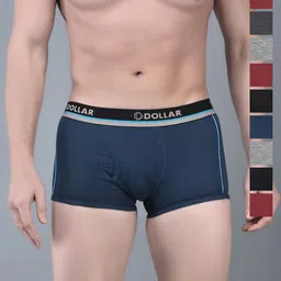 Dollar Bigboss Pack of 10 Super Combed Cotton Trunks-picture-34