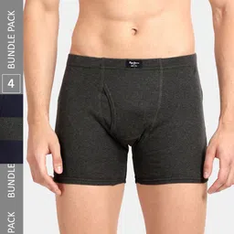 Pepe Jeans Men Pack Of 4 Outer Elastic Cotton Trunks-picture-6