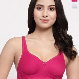 College Girl Women Pack of 2 Full Coverage Lightly Padded Minimizer Bra-picture-51