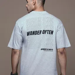 Roadster Men Typography Printed Relaxed Fit Round Neck Cotton T-Shirt-image-25