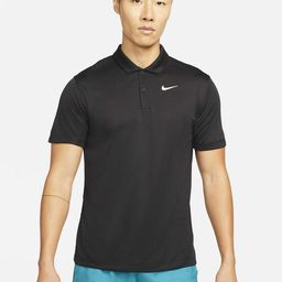 Nike Men Black Brand Logo Printed Polo Collar Dri-FIT T-shirt-picture-15
