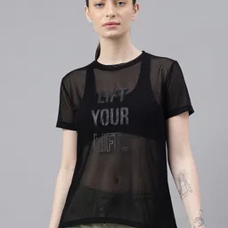 MKH Typography Printed Round Neck Dri-FIT Sports T-shirt-image-71