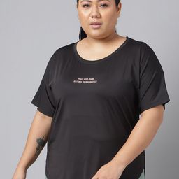 MKH Plus Size Typography Printed Dri-FIT Sports T-Shirt-image-83