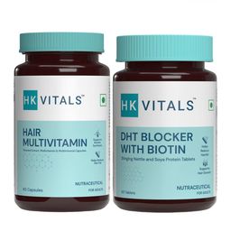 HK VITALS Hair Multivitamin Capsules & DHT Blocker With Biotin Tablets - 60 N Each-25