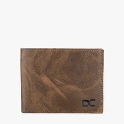 Dezire Crafts Men Brown Abstract Textured PU Two Fold Wallet-5