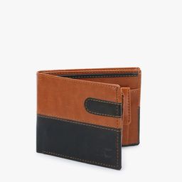 Dezire Crafts Men Tan Brown & Black Textured Bi-Fold Two Fold Wallet-13