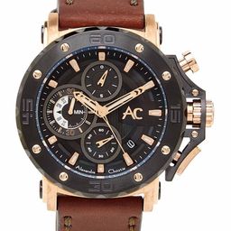Alexandre Christie Men Black Dial & Brown Leather Solid Straps Analogue Watch-7