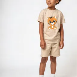 x2o Kids Printed T-shirt with Shorts-image-70