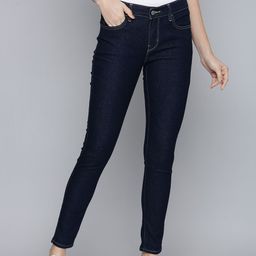 Levis Women Navy Blue 710 Super Skinny Fit Mid-Rise Clean Look Stretchable Jeans-image-7