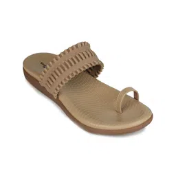 Shezone Textured Open One Toe Flats image 2