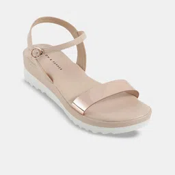 LEMON & PEPPER Contrast Sole Open Toe Flats-image-63
