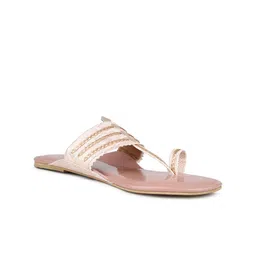 Inc 5 Embellished One Toe Flats-56