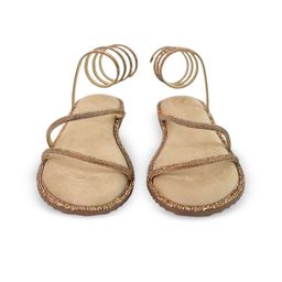 Sana K Luxurious Footwear Women Party Open Toe Flats-image-86