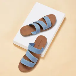Forever Glam by Pantaloons Textured Open Toe Flats-image-69