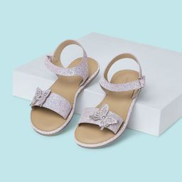 Pantaloons Junior Girls Purple & Beige Open Toe Flats-picture-11