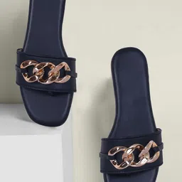 Ravis Embellished Open Toe Flats-58