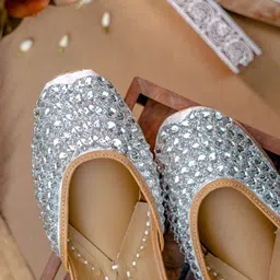 NR By Nidhi Rathi Embellished Square Toe Mojaris-image-39