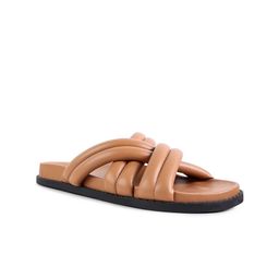 London Rag Women Tan Open Toe Flats-image-40