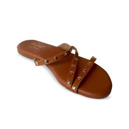 Bowtoes Studded Strappy Open Toe Flats-22