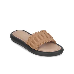 Catwalk COURT Textured Open Toe Flats-image-20