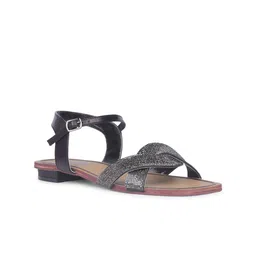 Bata Women Buckle Open Toe Flats-55