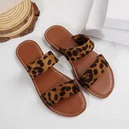 Jbarg Women Printed Open Toe Flats-image-68