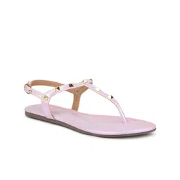 Inc 5 Embellished Open Toe Flats With Buckles-7