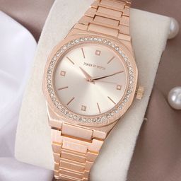 JOKER & WITCH Women Embellished Dial & Stainless Steel Bracelet Analogue Watch AMWW728-19