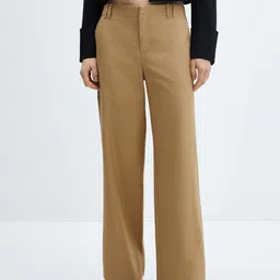 MANGO Women Regular Fit Trousers-image-43