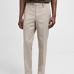 MANGO MAN Slim Fit Smart Casual Trousers-image-18