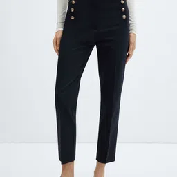MANGO Women Skinny Fit Cropped Trousers-image-62