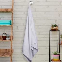CURIOUS LIFESTYLE White & Blue 2 Pieces 400 GSM Pure Cotton Towel Set-29